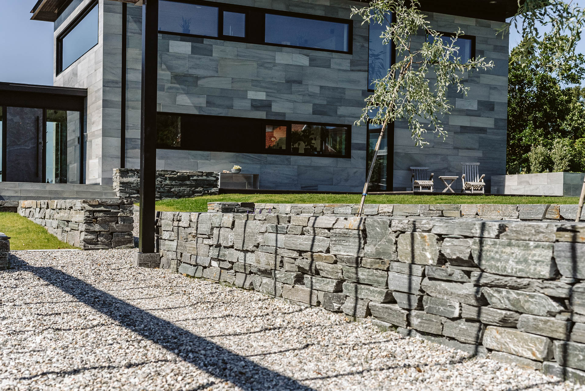 Växthus i Halmstad på stenplattor