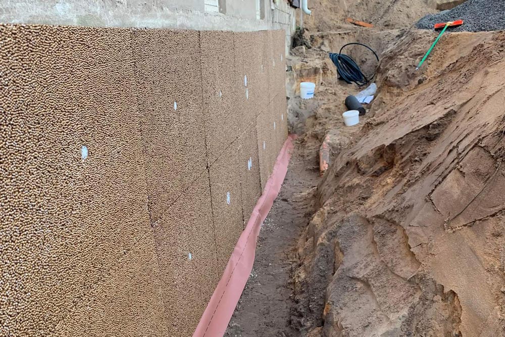 Dränering av hus i Halmstad